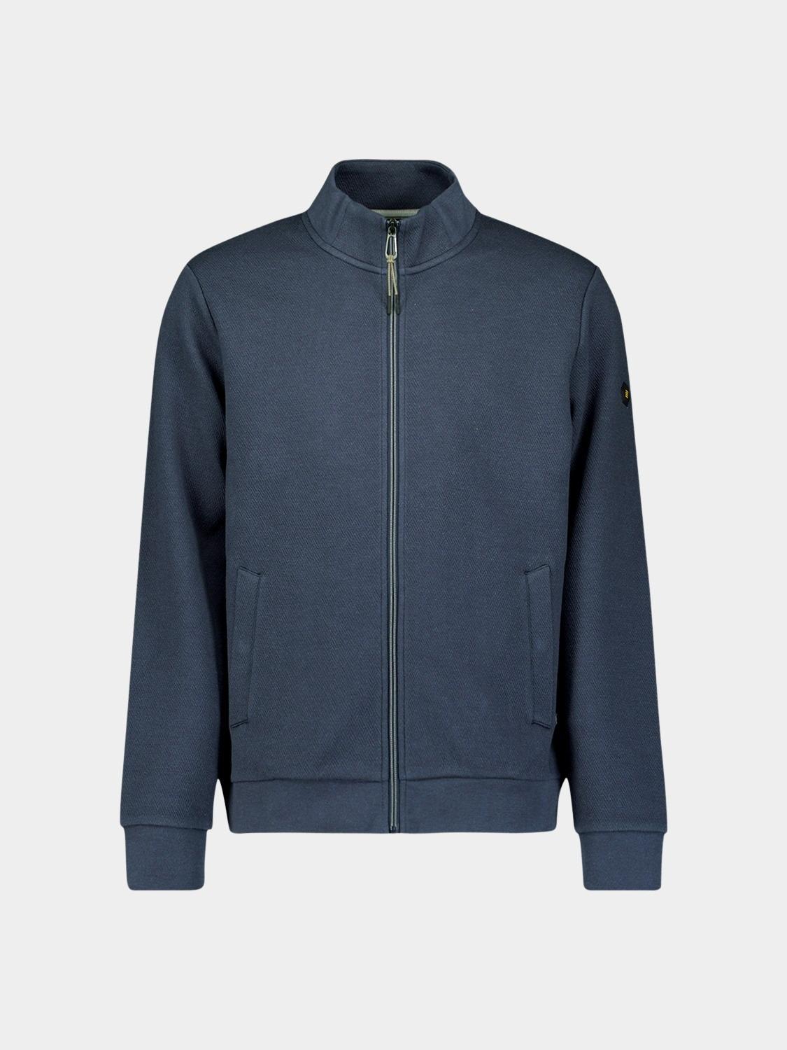 No Excess sweat vest Blauw Sweater Full Zip Stand Up-Col 29100815/078