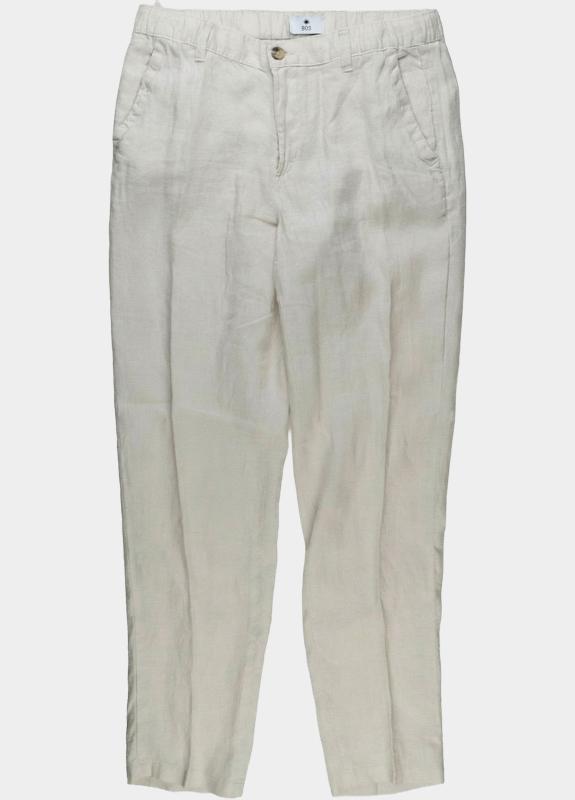 Bos Linnen Broek Beige Beach pant 5507.426/607