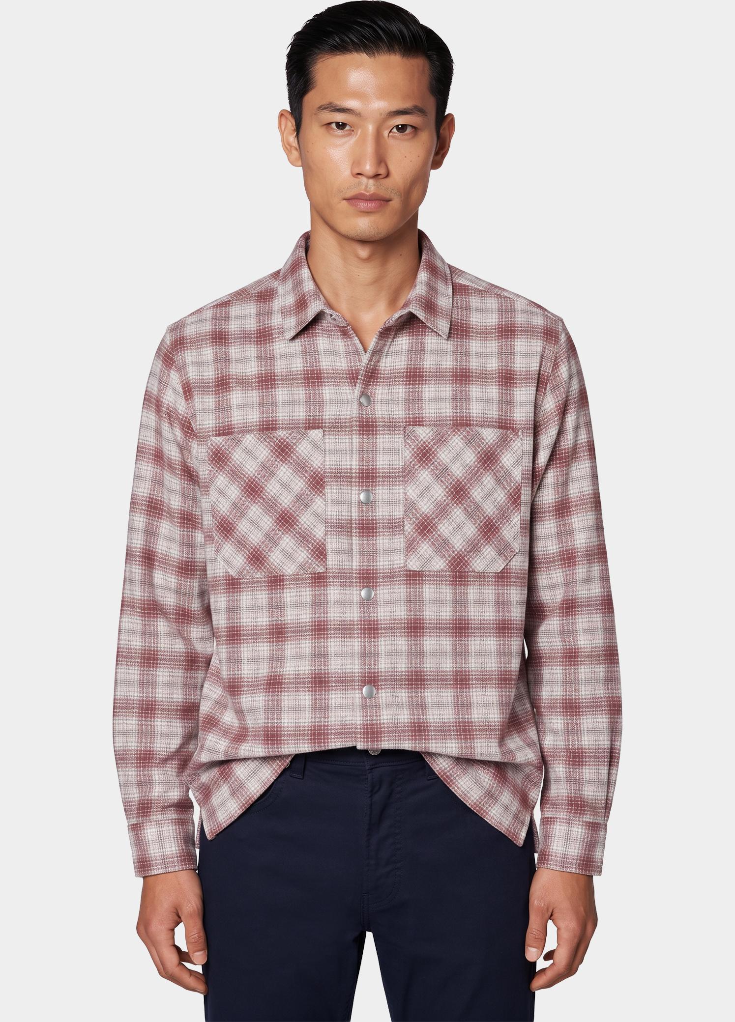Cast Iron Overhemd heren Grijs Long sleeve shirt Dobby yarn CSI2610253/9024