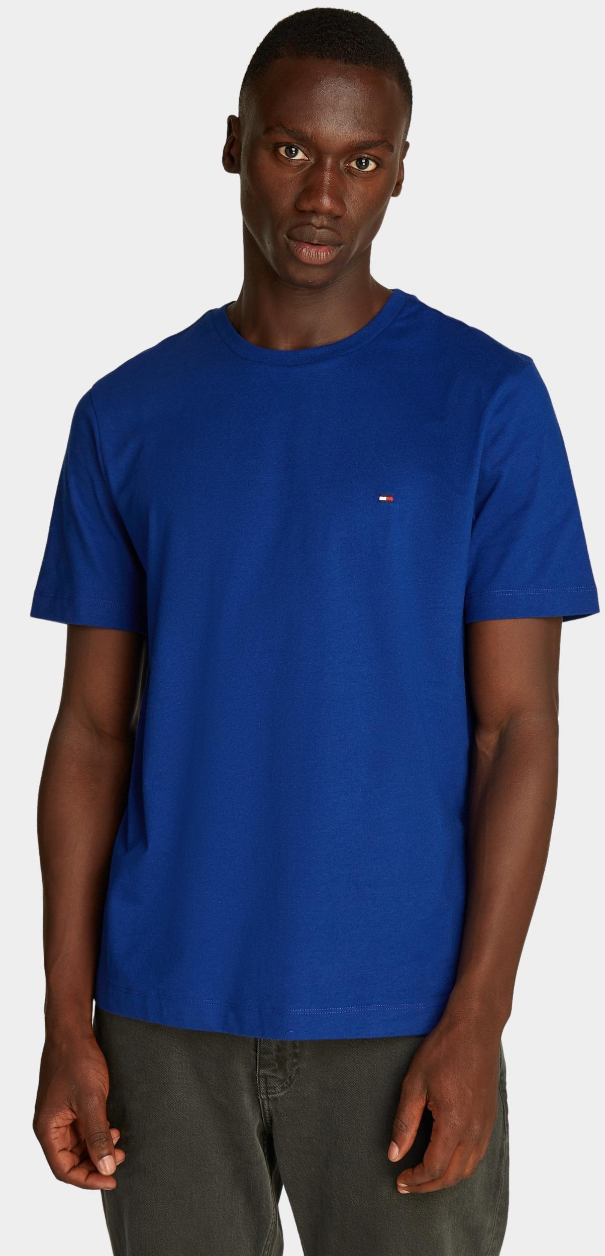 Tommy Hilfiger T-shirt korte mouw Blauw ESS Seasonal Reg Fit Solid Tee MW0MW39995/D03