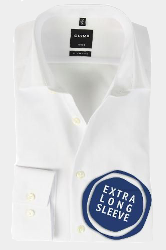 Olymp Overhemd extra lange mouw Wit Overhemd Extra lange mouw wit 030069/00