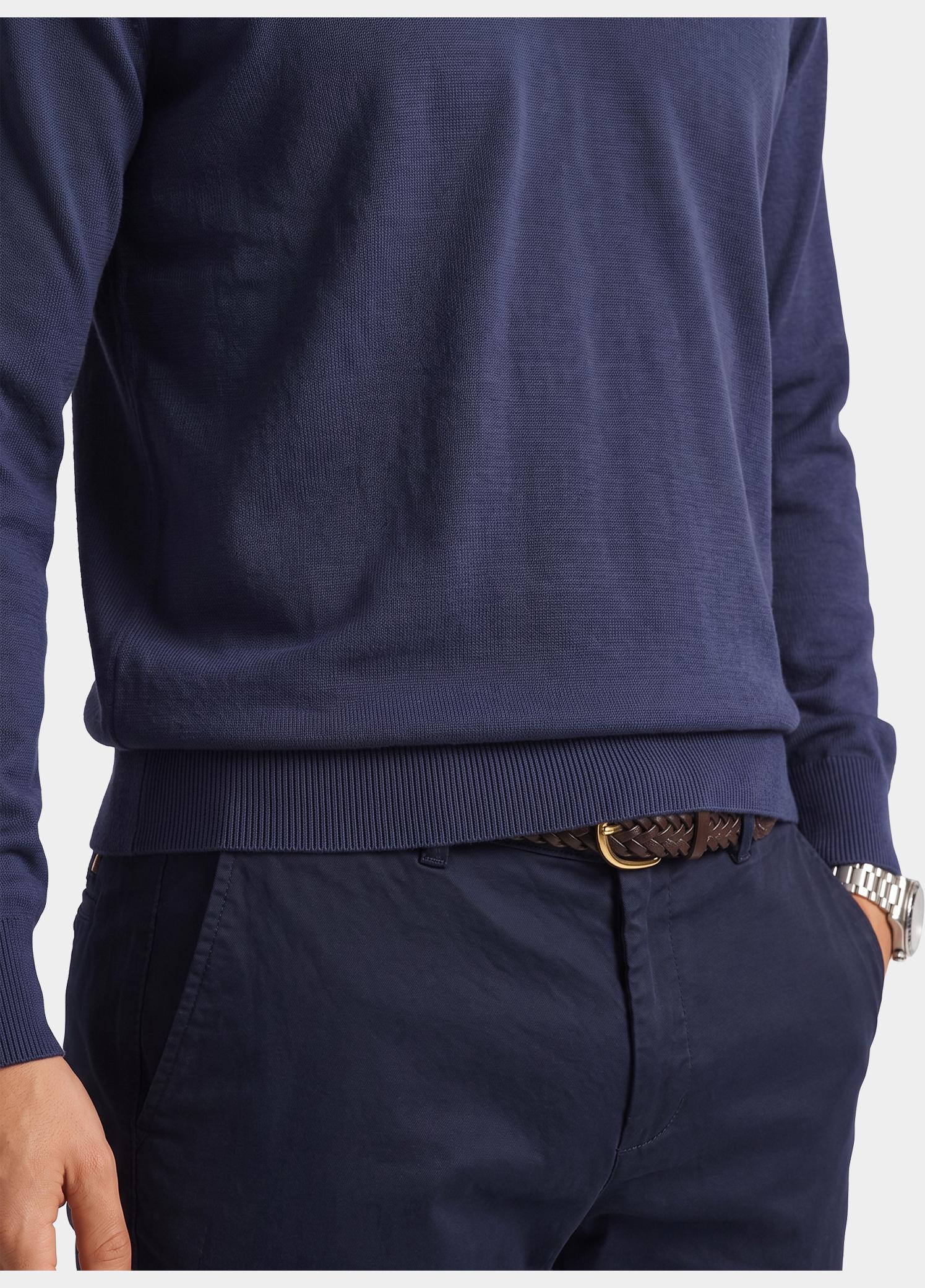 Bos Pullover heren Blauw V-hals 263/8189 - Navy