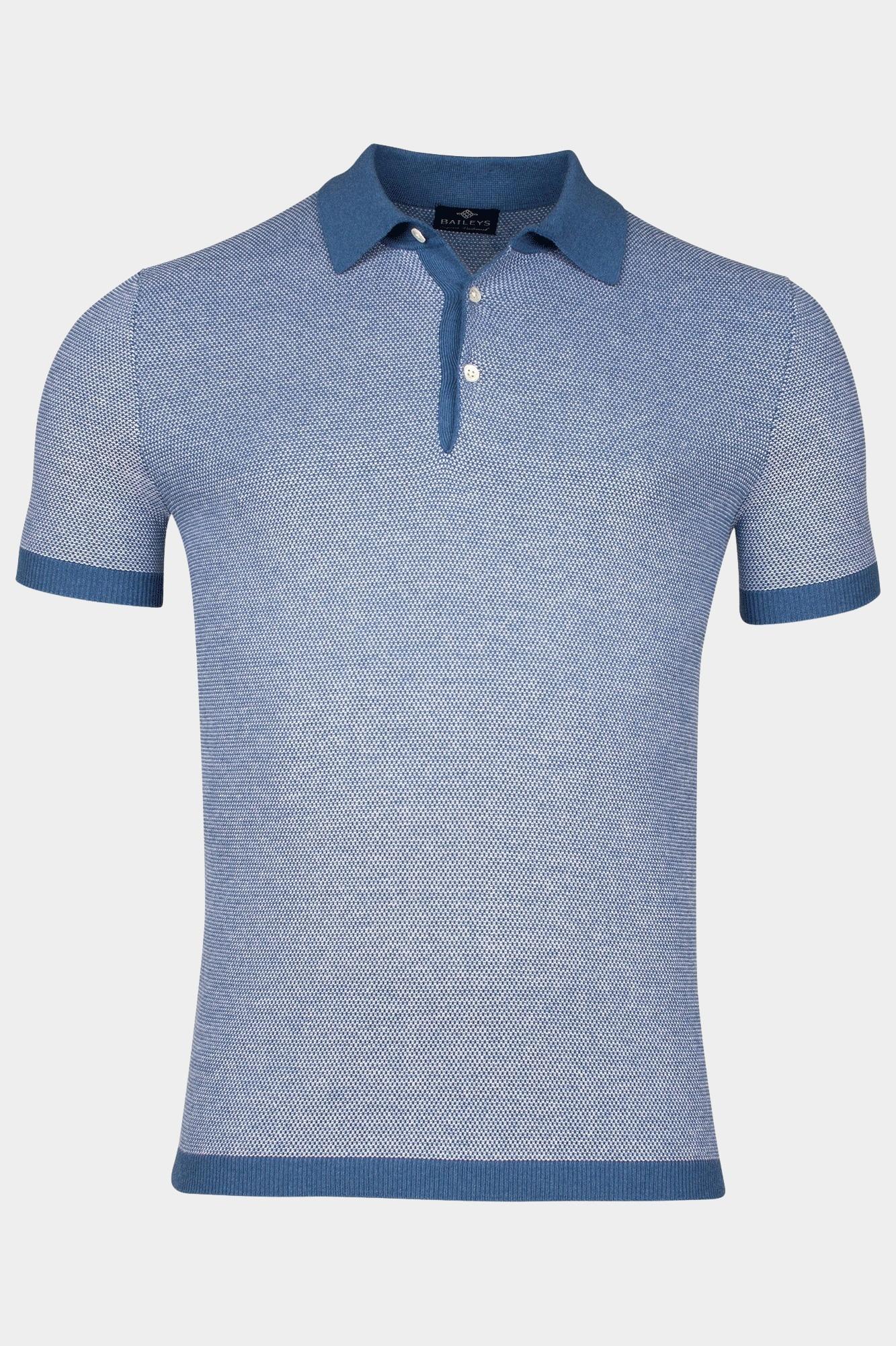 Baileys Polo korte mouw Blauw Polo knitted pullover - SS 14 515781/655