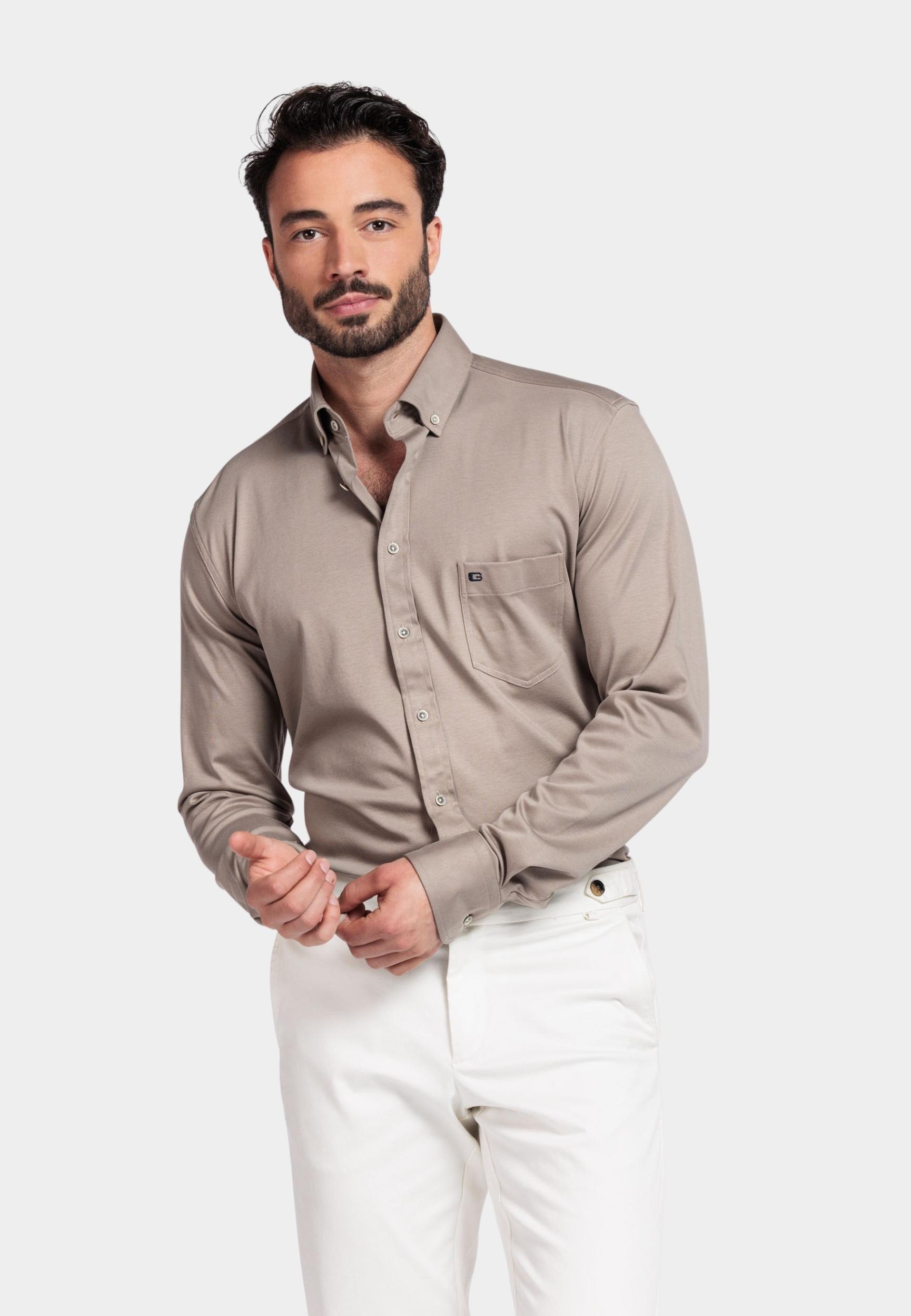 Giordano Casual hemd lange mouw Wit Ivy long sleeve button down J NOS7078/81