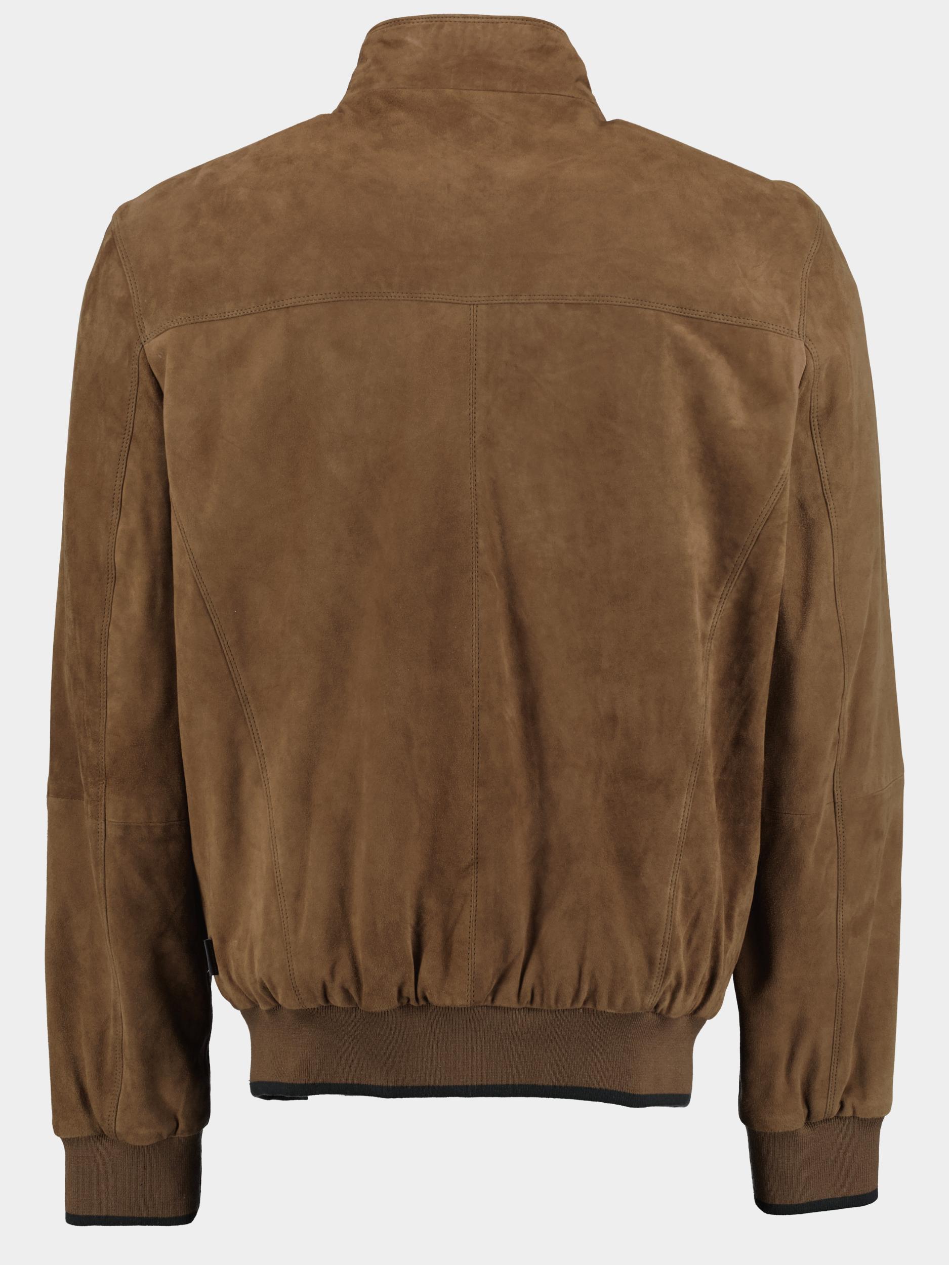 Donders 1860 Lederen jack Beige Bristol Suede Bomer Jacket 52375/652