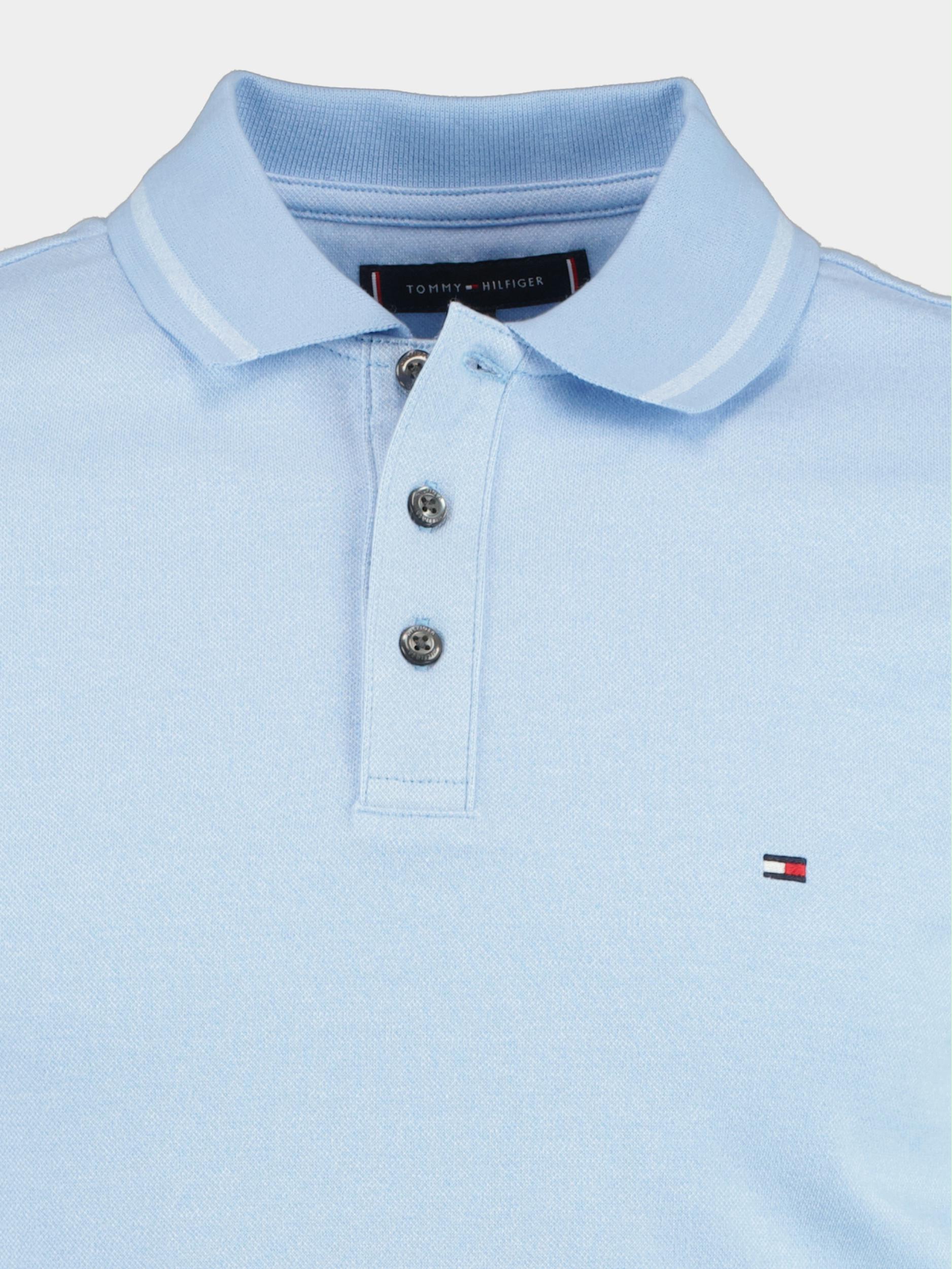 Tommy Hilfiger Polo korte mouw Blauw Pretwist mouline tip MW0MW30780/C1Z