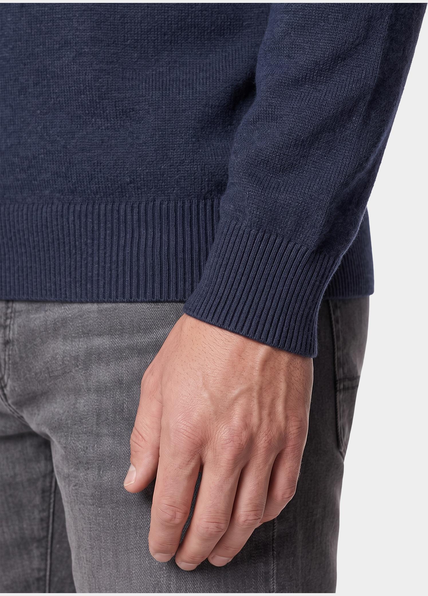 Bos Half Zip Blauw  1171/103 - Indigo