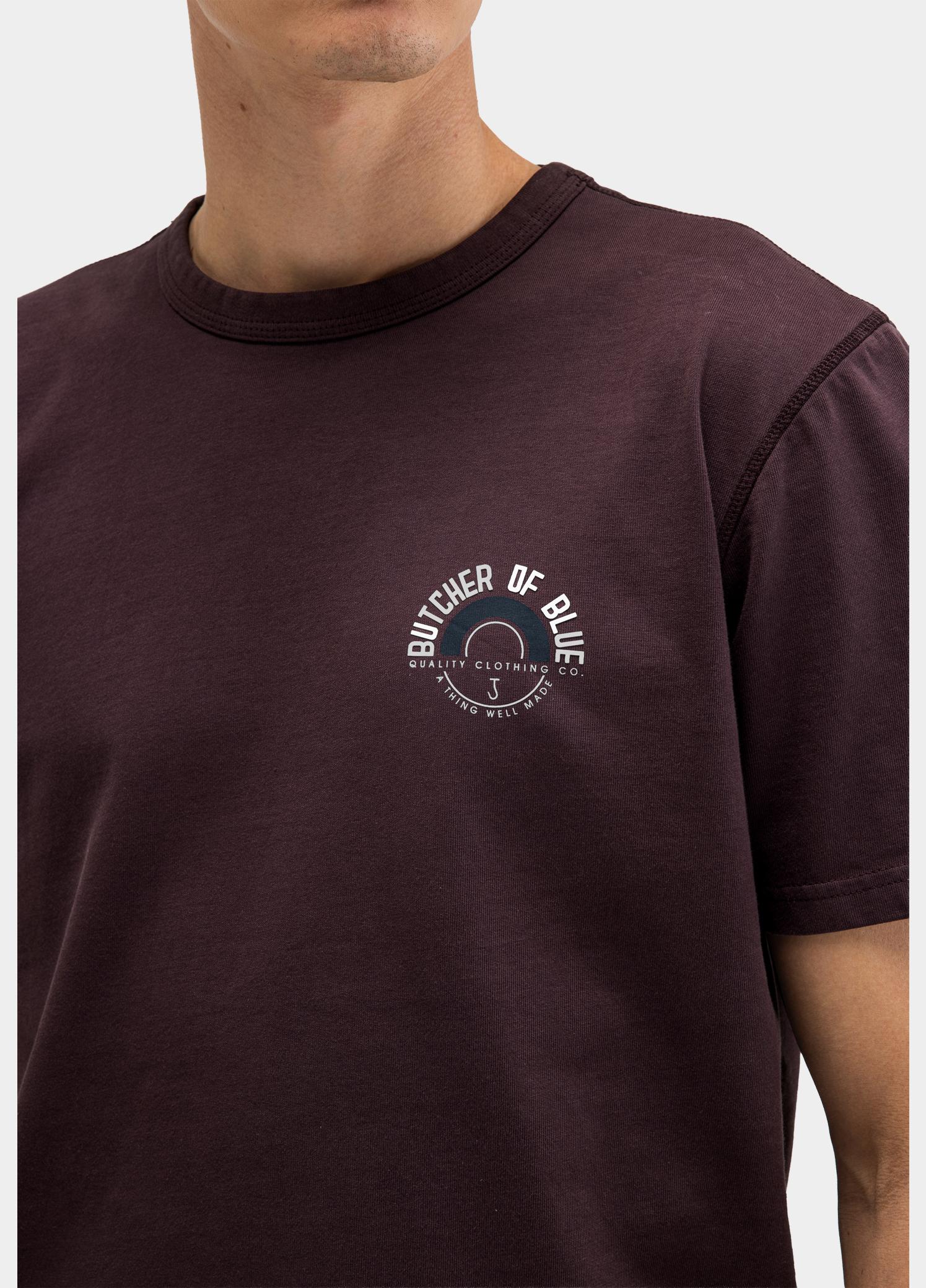 Butcher of Blue T-shirt heren Paars Army Circle M2622005/845