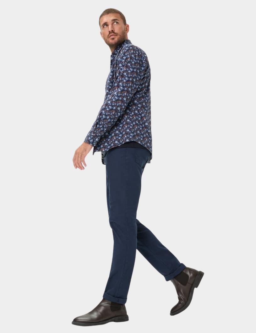 Brax Katoenen 5-Pocket Blauw STYLE.CHUCK 81-3547 07863020/23