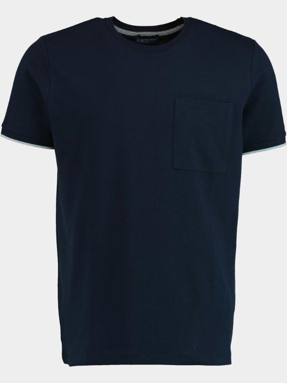 Bos Bright Blue T-shirt korte mouw Blauw  501927/05-Lacivert