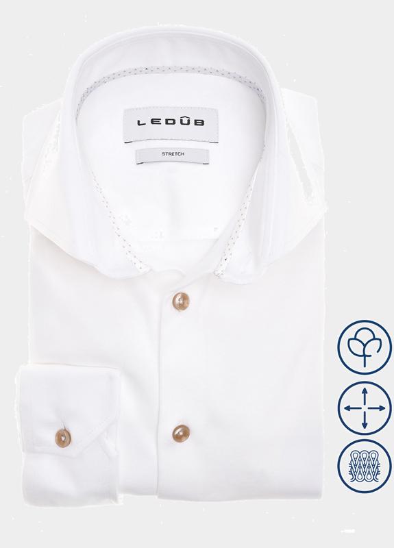 Ledub Business hemd lange mouw Wit  0702048/910-620-000