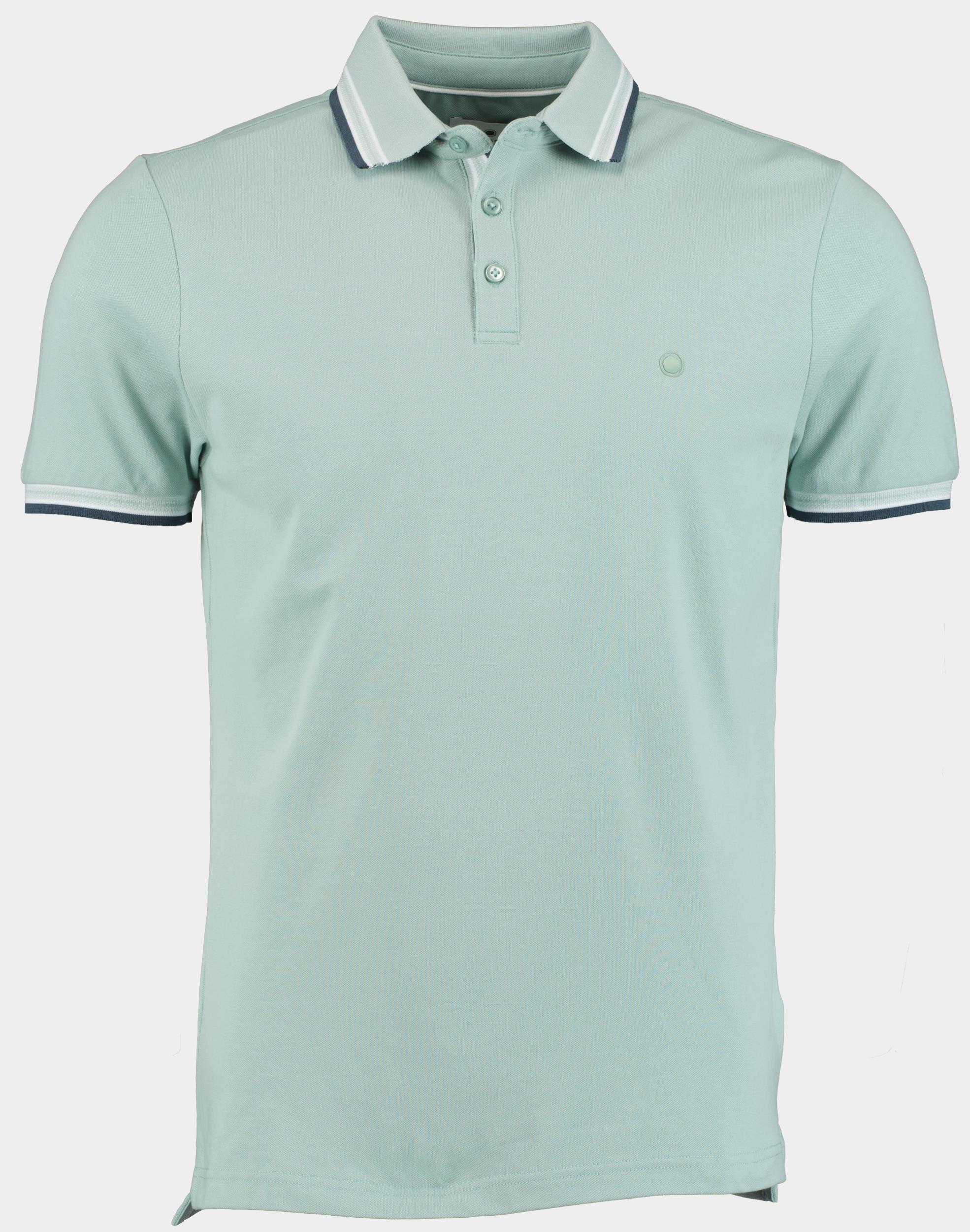 Bos Polo korte mouw Blauw Brick Polo Oxford Collar 24108BR06BO/212 blue surf
