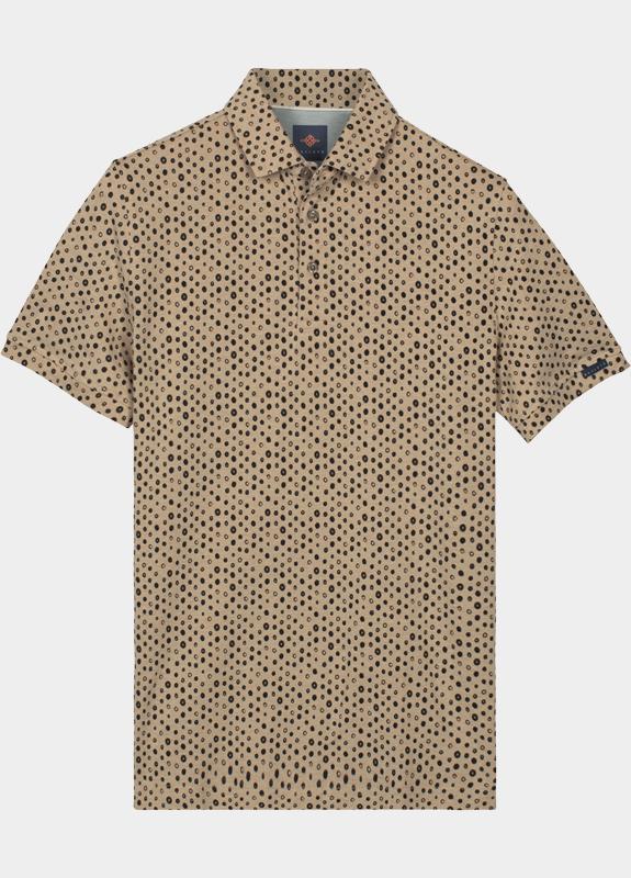 Baileys Polo heren Bruin Poloshirt 2-tone Pique, Print 615232/83