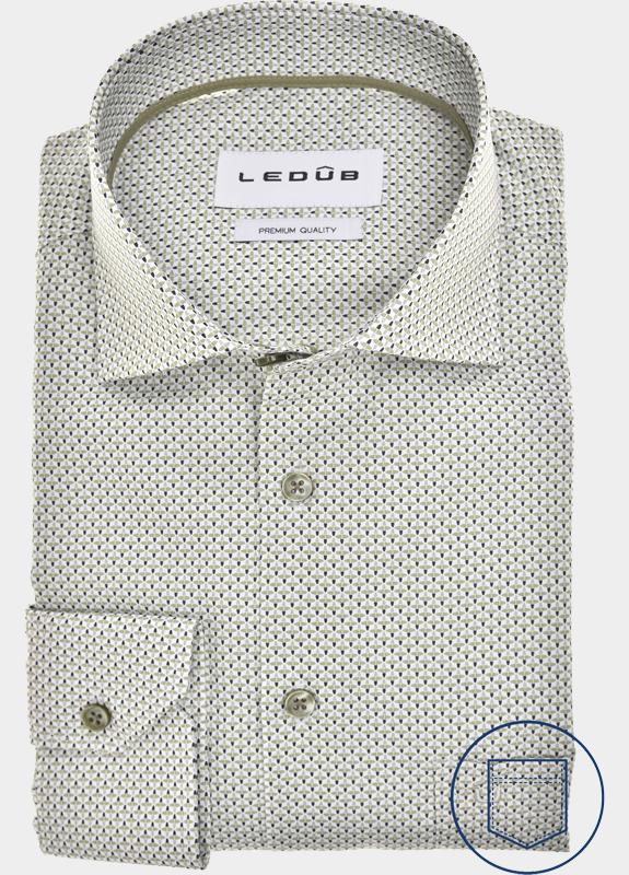Ledub Business hemd lange mouw Groen  0143280/540-535-000