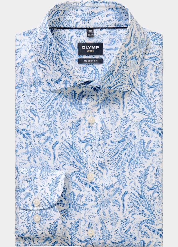 Olymp Zakelijk overhemd heren Blauw Luxor 127414/11