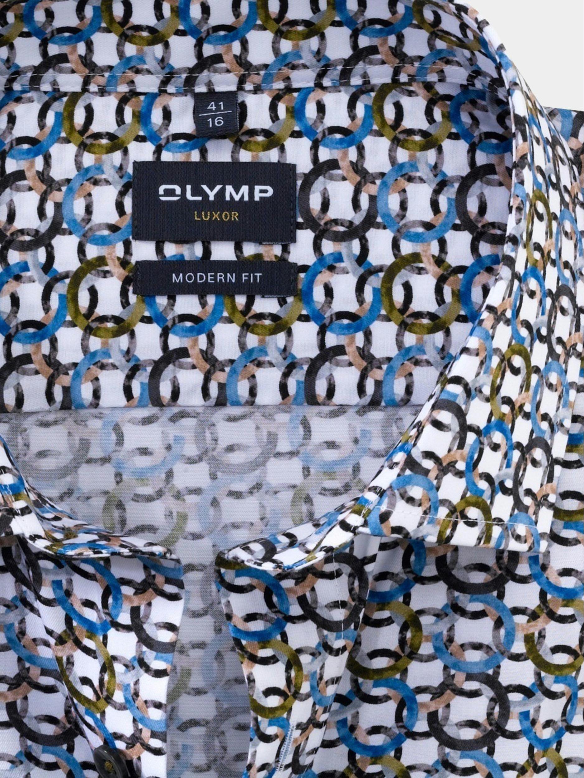Olymp Business hemd lange mouw Groen 1310/24 Hemden 131024/46