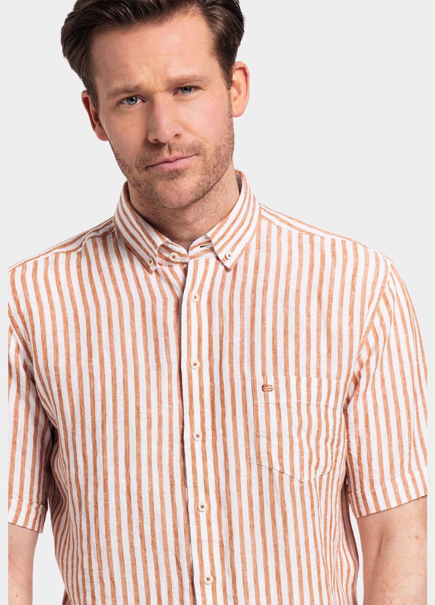 Giordano overhemd korte mouw heren Rood League, SS Button Down 416302/30