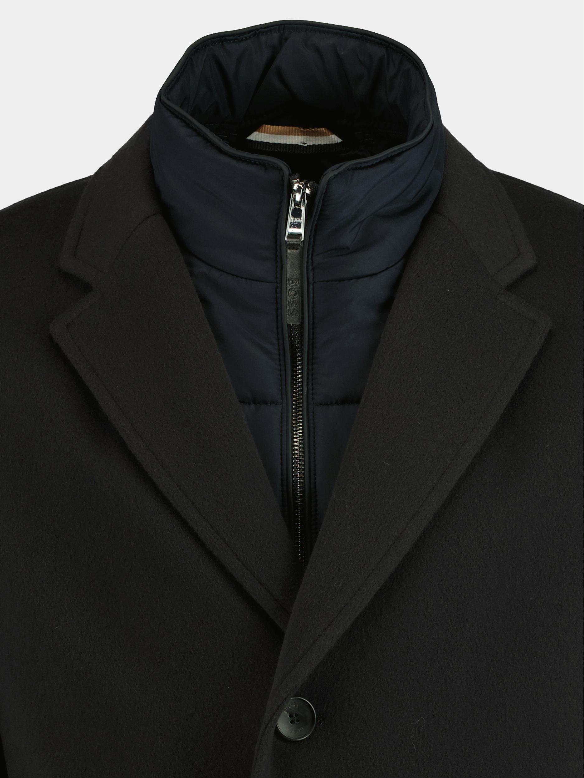 BOSS Black Wollen Jas Blauw H-Hyde-Bib-224 10245109 01 50479597/404
