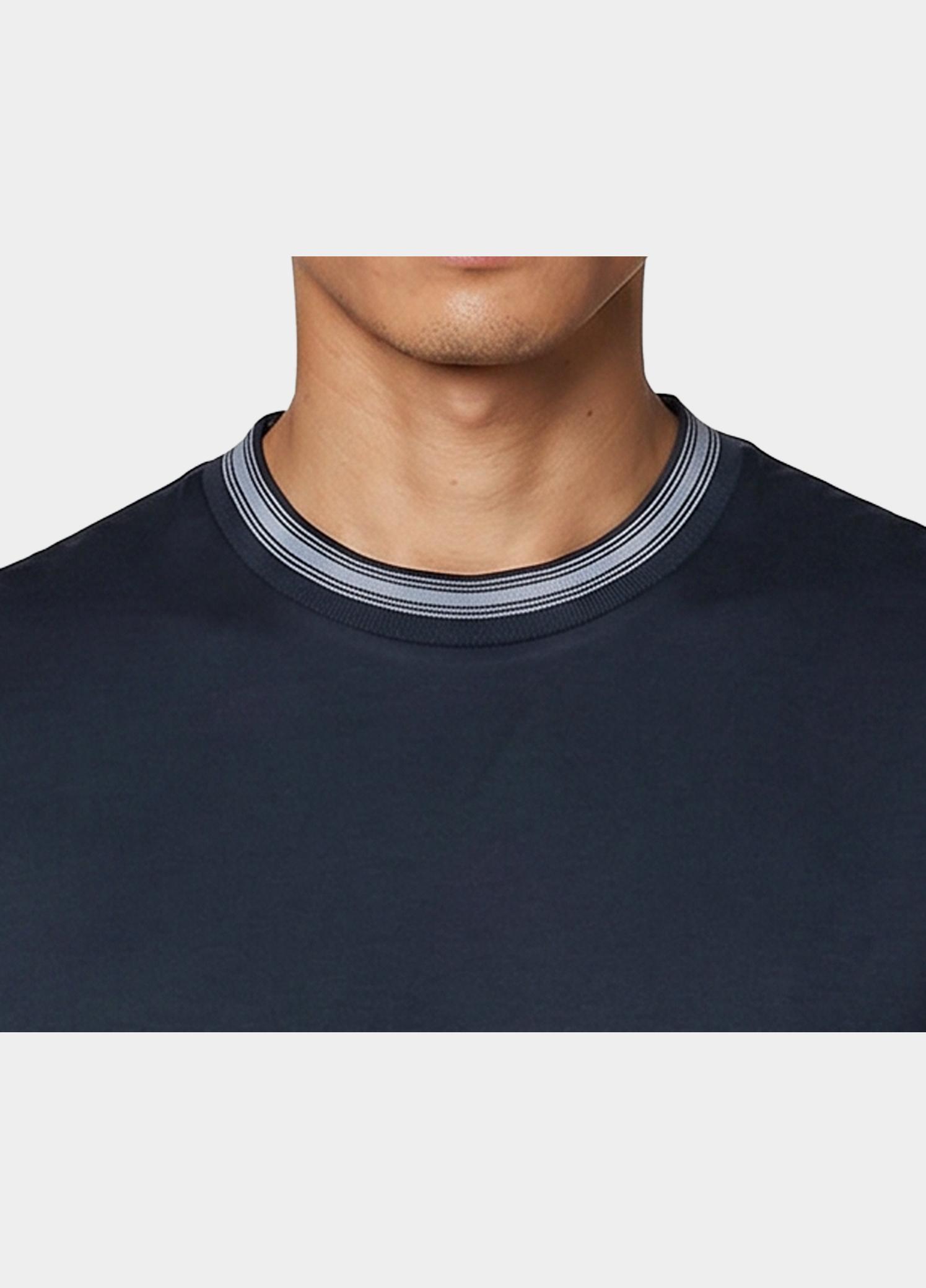 BOSS Black T-shirt heren Blauw H-Tessler 202 10277803 01 50554536/404