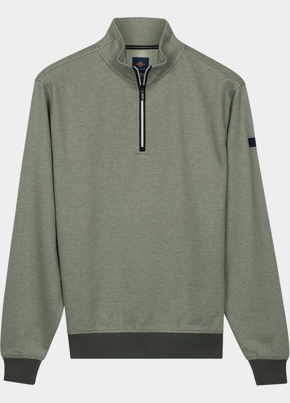 Baileys half zip sweater heren Groen Sweatshirt 1/2 Zip  y/d Jacqu 613149/71