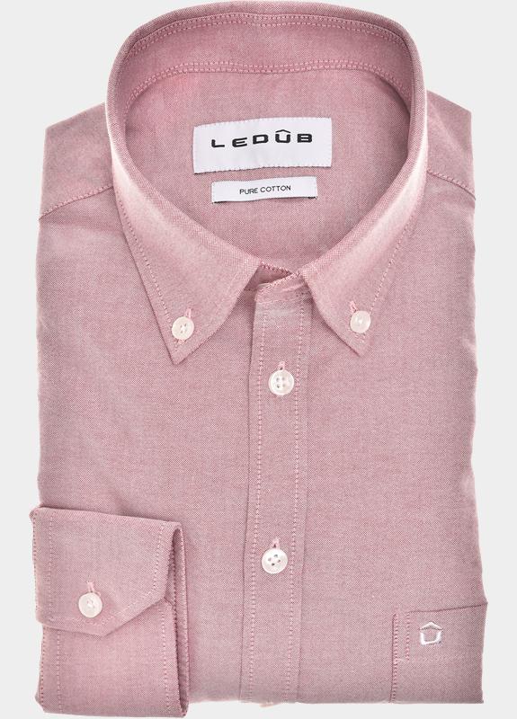 Ledub Business hemd lange mouw Rood  0702116/480-000-000