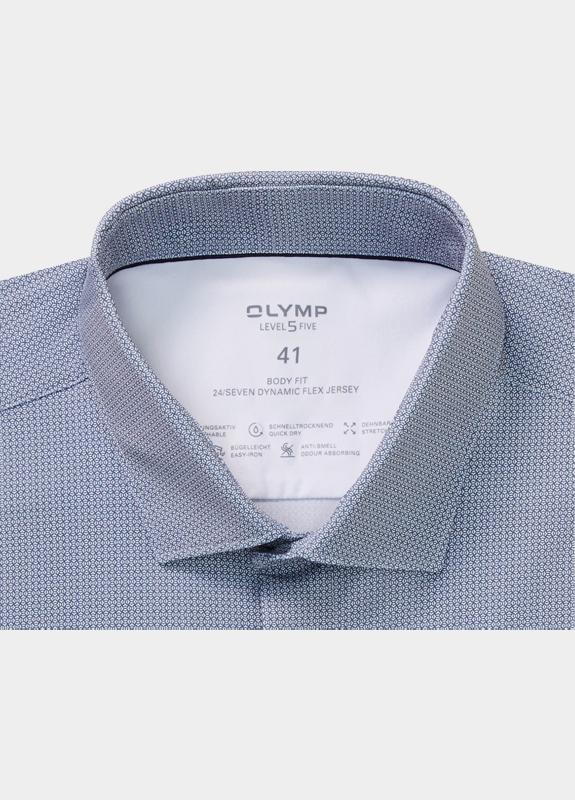 Olymp Zakelijk overhemd heren Blauw Level Five 24/Seven 204984/18