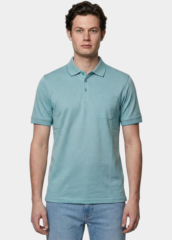 Bos Polo heren Blauw Easy Care 214008484/643 Pool