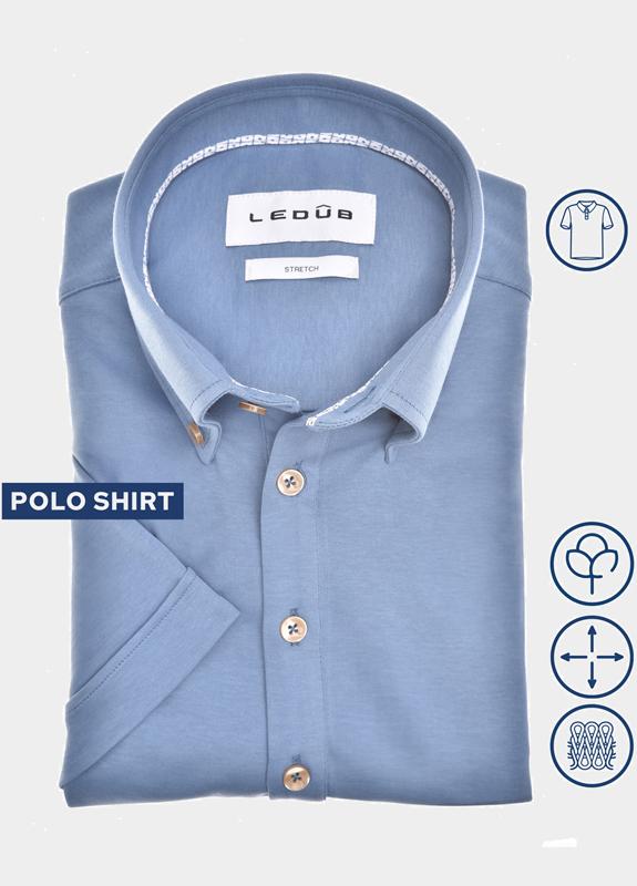 Ledub Polo lange mouw Blauw  0702047/150-150-000