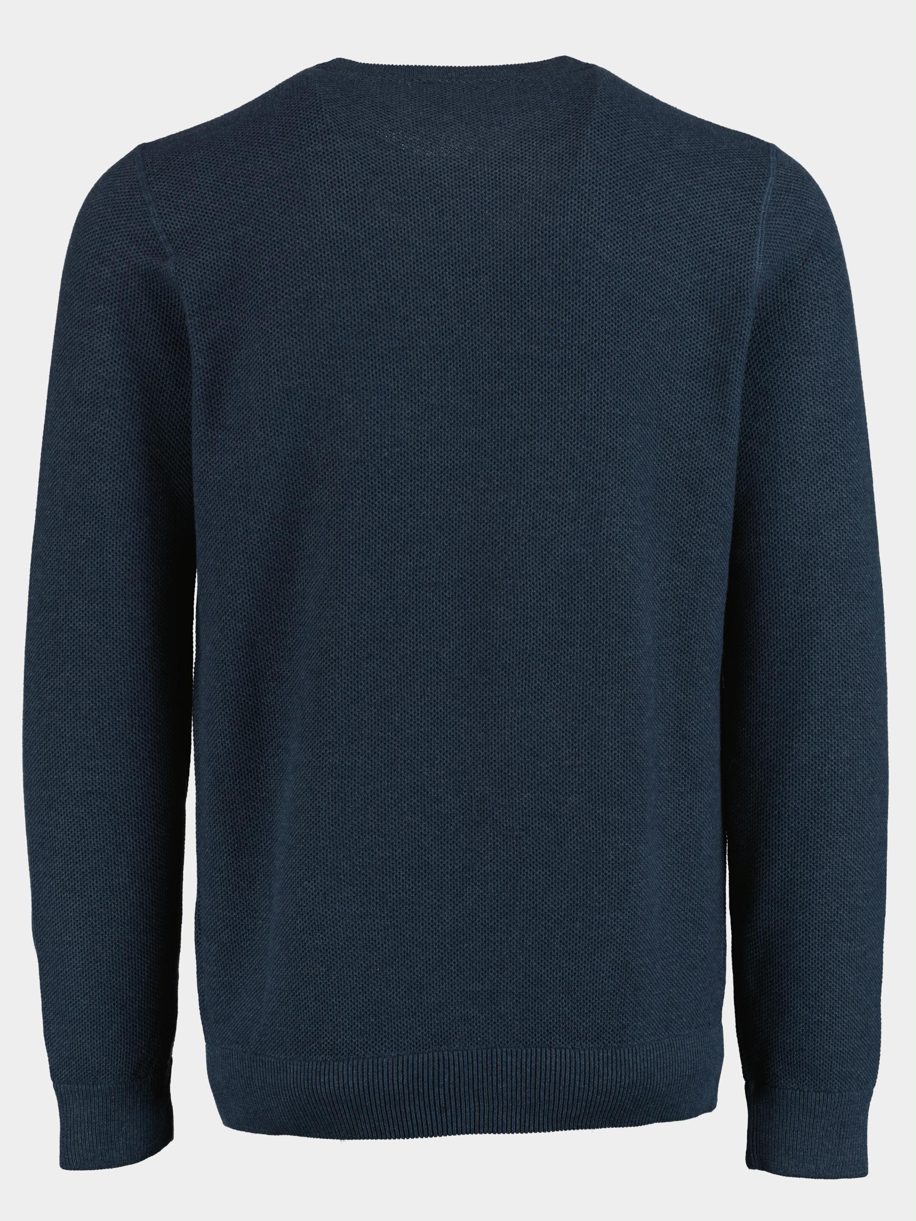 Basefield Pullover Blauw Rundhals Pullover 219017043/609