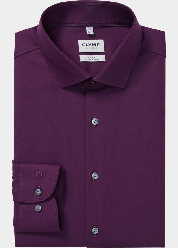 Olymp Zakelijk overhemd heren Paars Level Five 24/Seven 073464/98