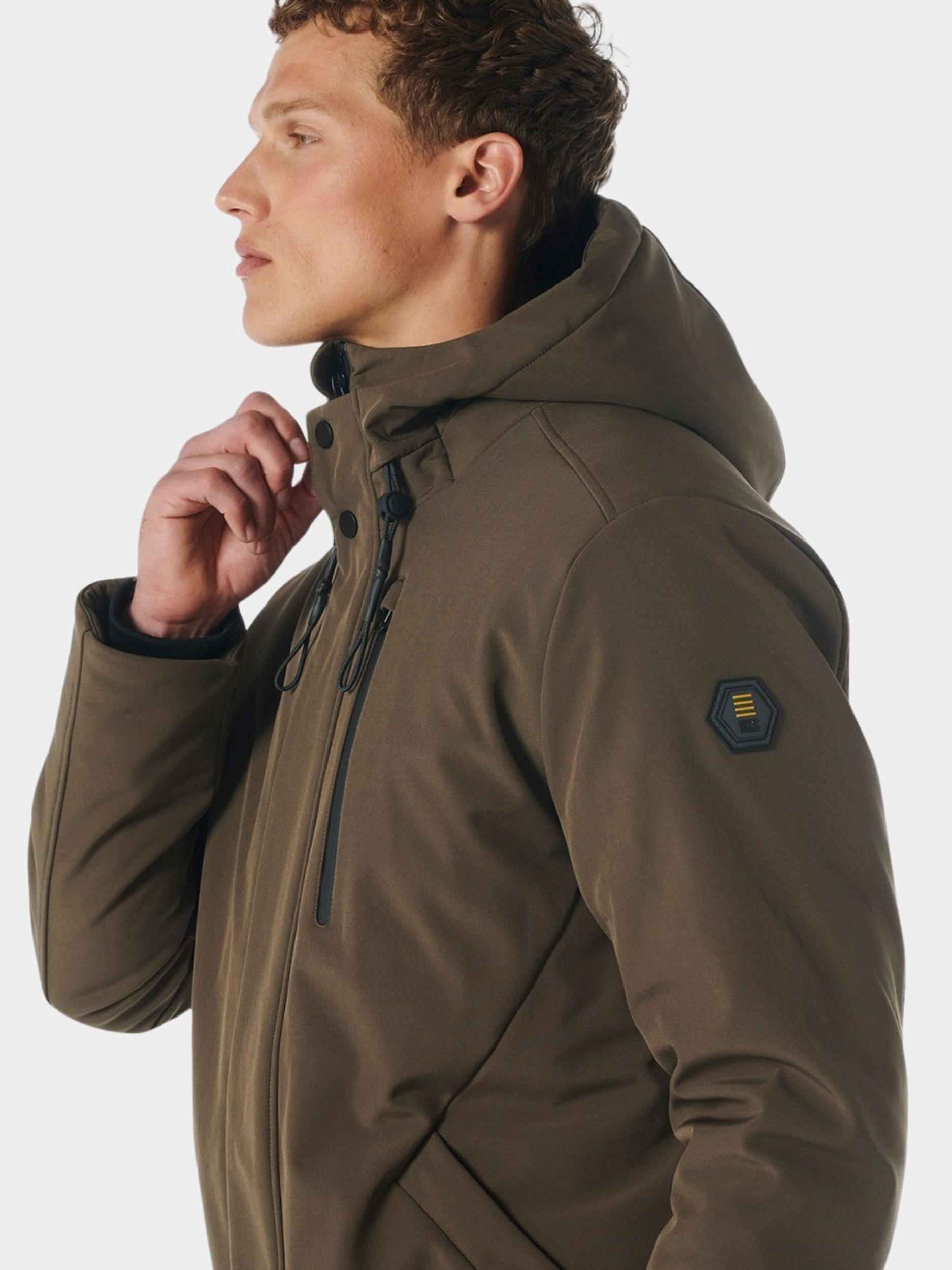 No Excess Winterjack Bruin Jacket Mid Long Fit Hooded So 21630818SN/045