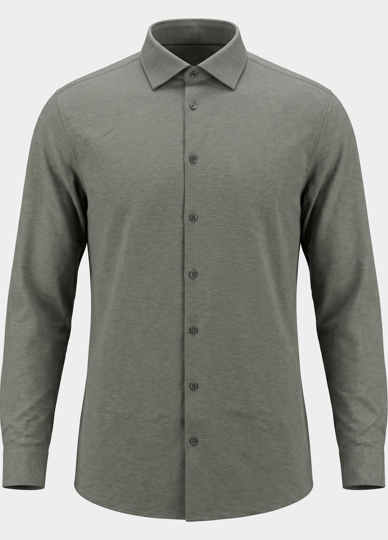 Venti Business hemd lange mouw Groen Kent Modern Fit 123963800/300