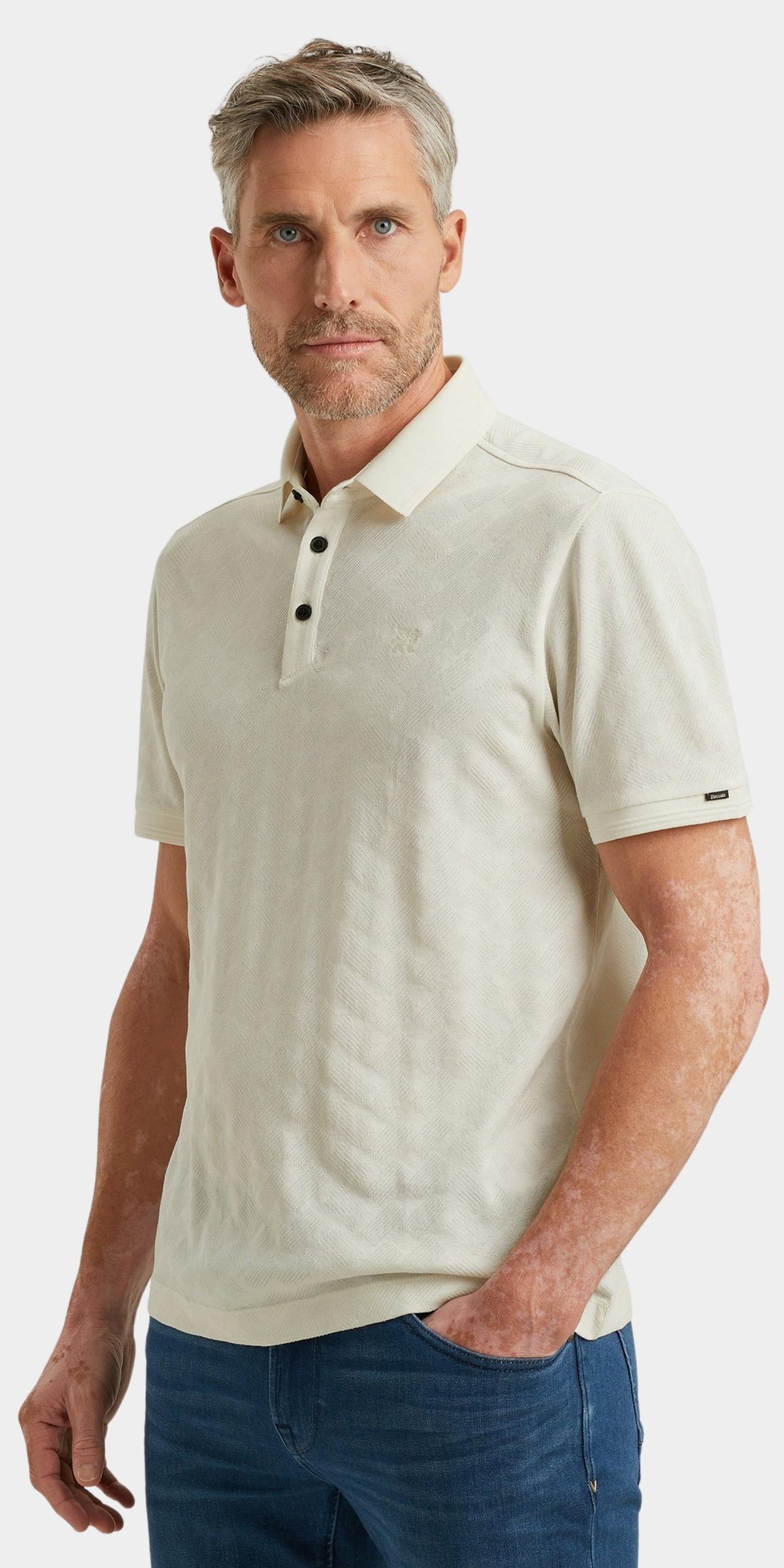 Vanguard Polo korte mouw Wit Short sleeve polo jacquard me VPSS2505879/7004