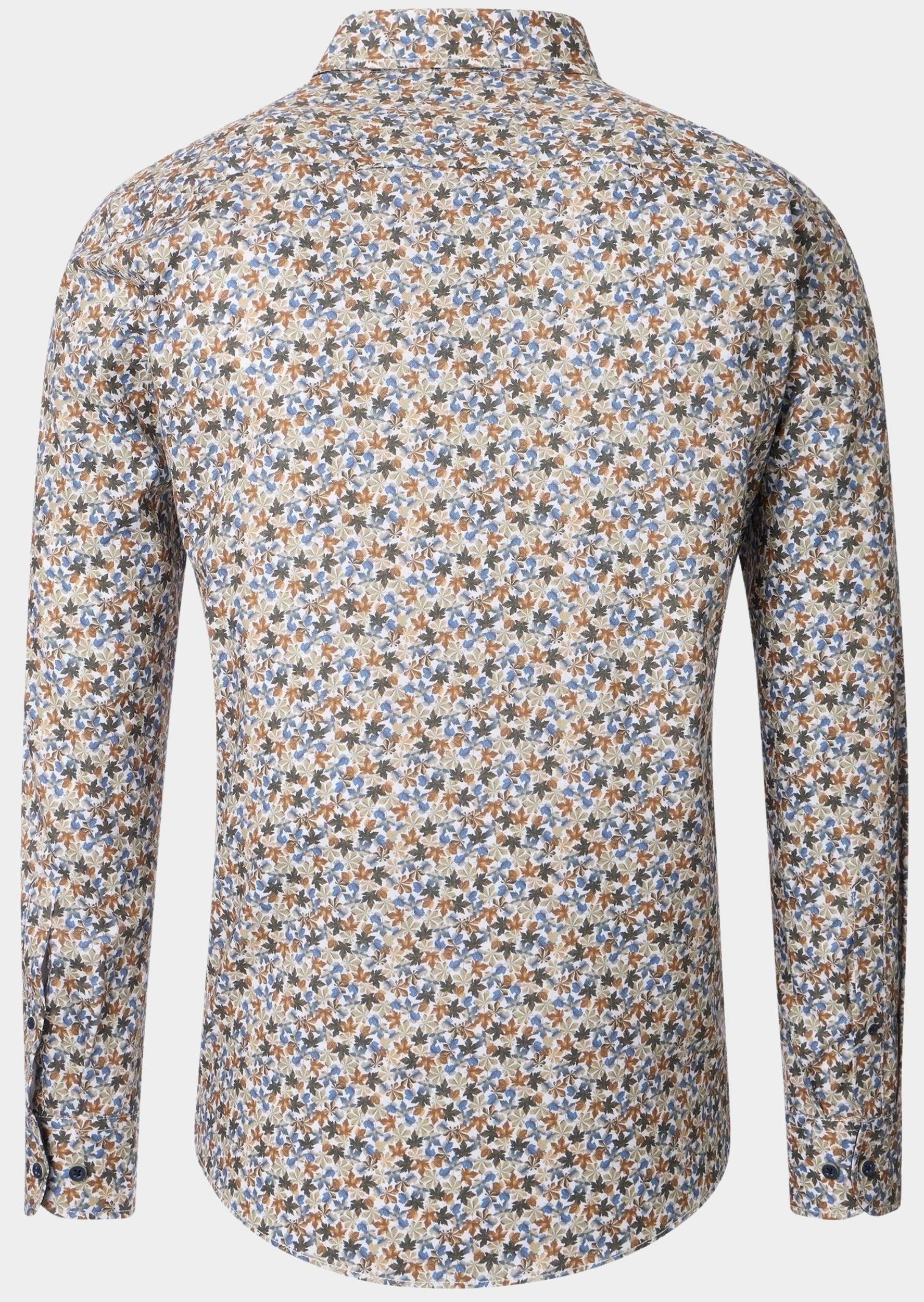 Casamoda Casual hemd lange mouw Blauw Kent Casual Fit 454484300/100