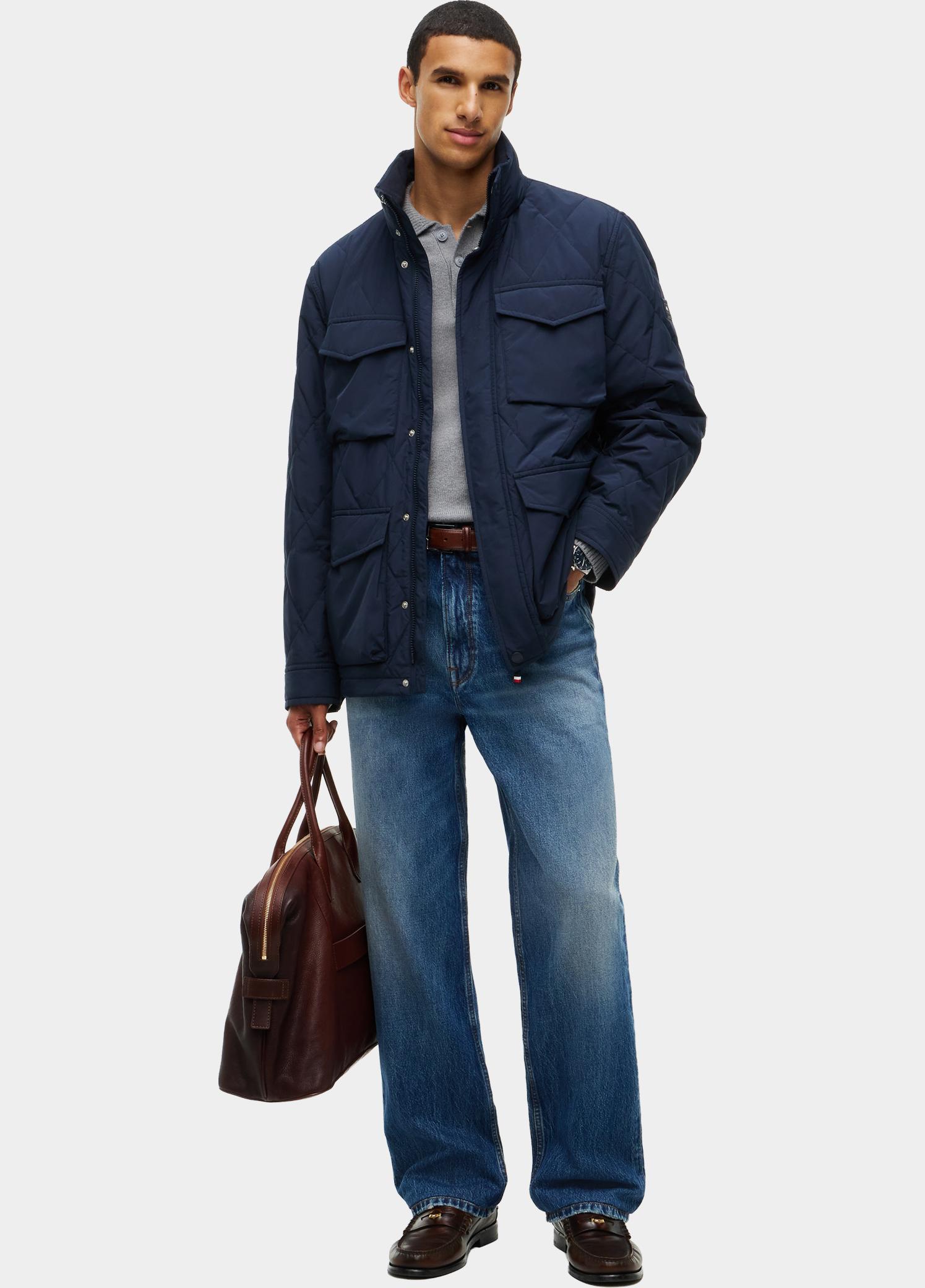 Tommy Hilfiger Winterjas heren Blauw PACKABLE QUILTED FIELD JKT MW0MW44765/DW5