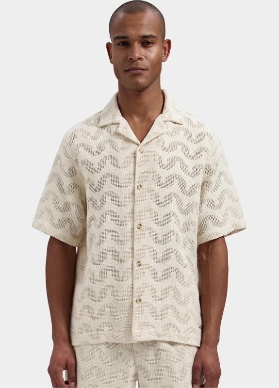 Dstrezzed Casual hemd korte mouw Beige Charlie Resort Shirt 311510/107