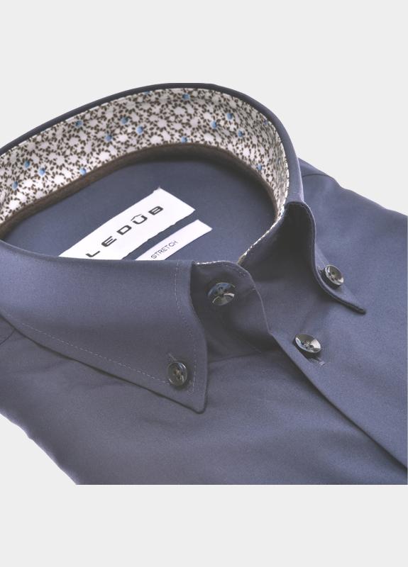 Ledub Business hemd lange mouw Blauw  0701975/190-911-680