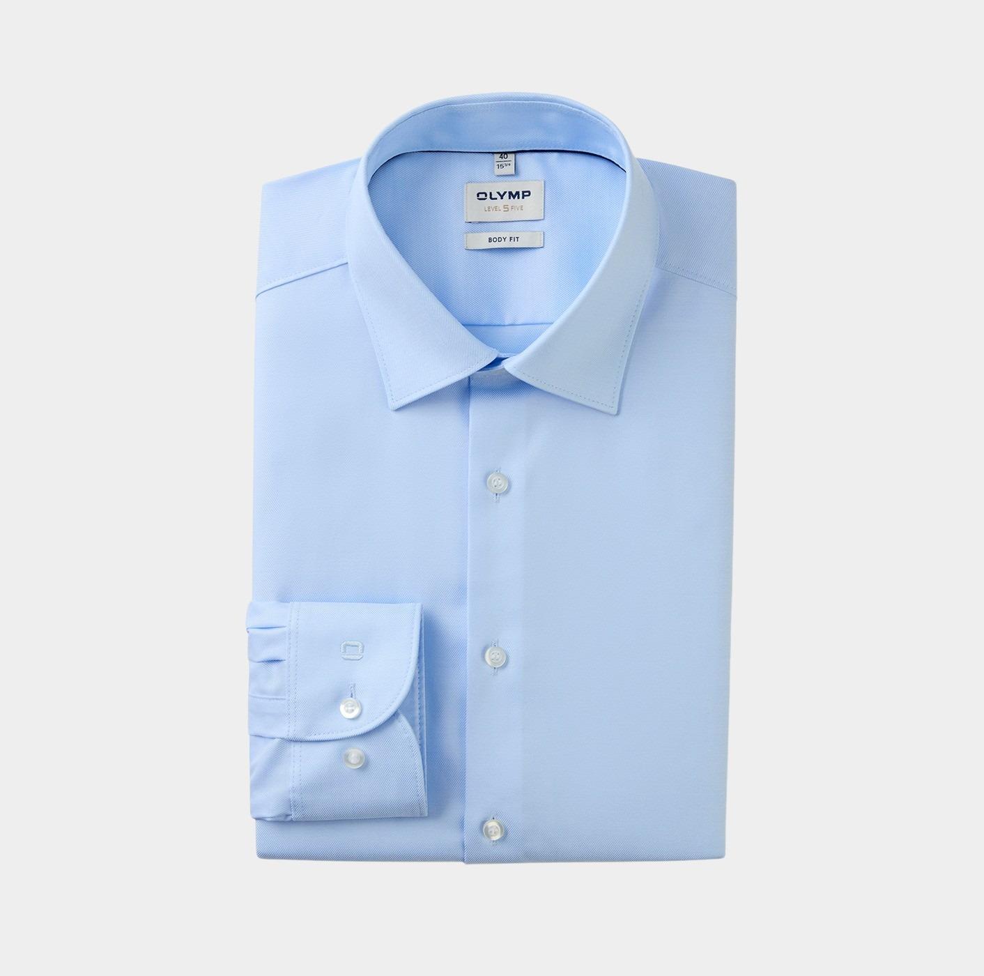 Olymp Business hemd lange mouw Blauw 0763/69 Hemden 076369/12