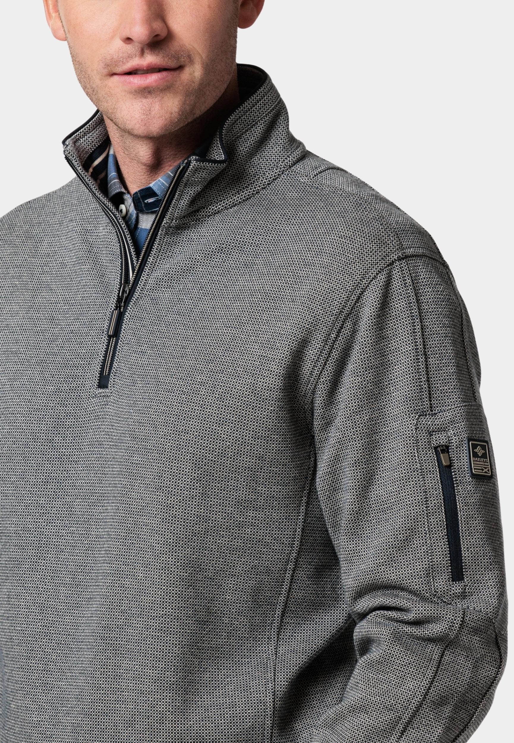 Baileys Half Zip Wit Sweatshirt 1/2 Zip  2-tone al 323191/81
