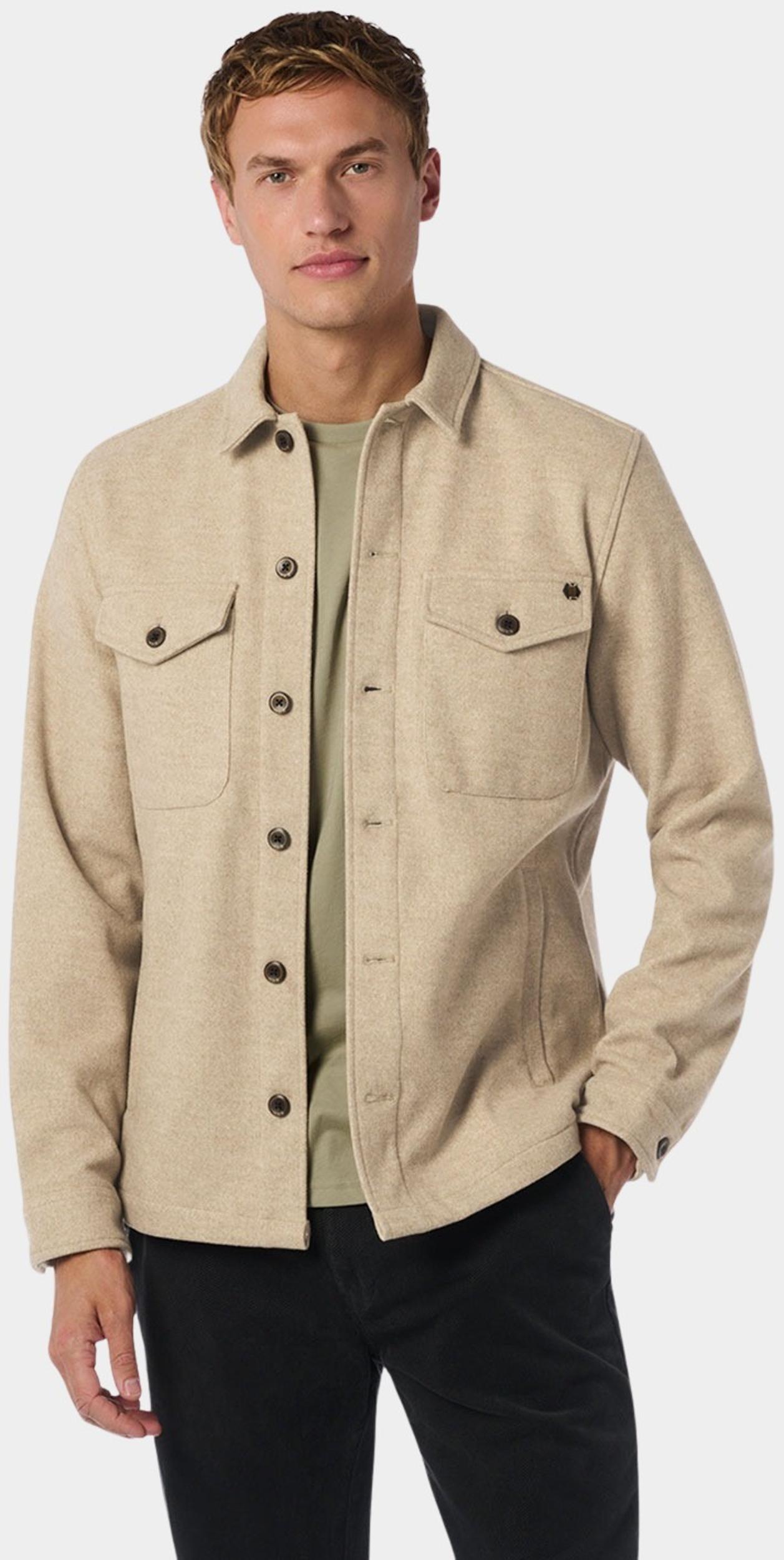 No Excess Groen Overshirt Button Closure Mela 25510903/043