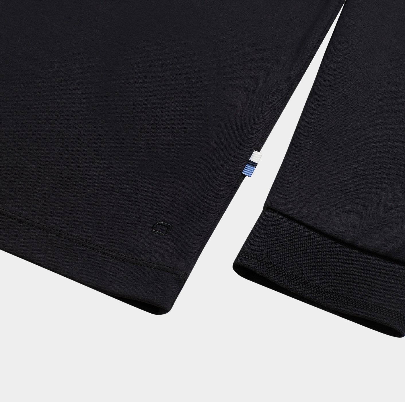 Olymp Polo lange mouw Zwart  543084/68