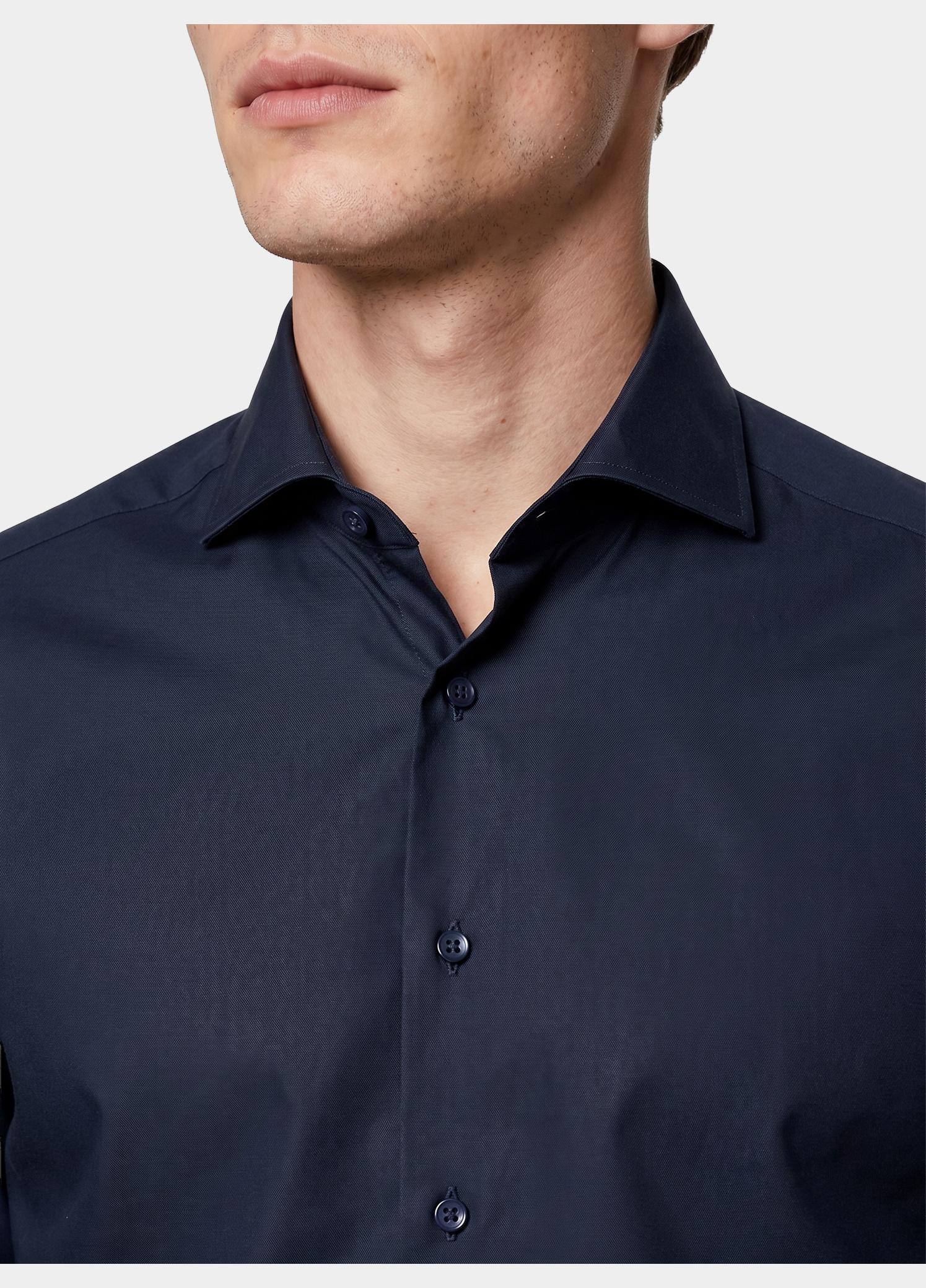 Ledub Business hemd lange mouw Blauw LE24304 MFN5 0323516/190-000-000