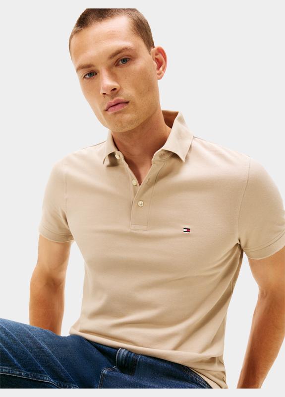 Tommy Hilfiger Polo korte mouw Bruin 1985 SLIM POLO MW0MW17771/RBT