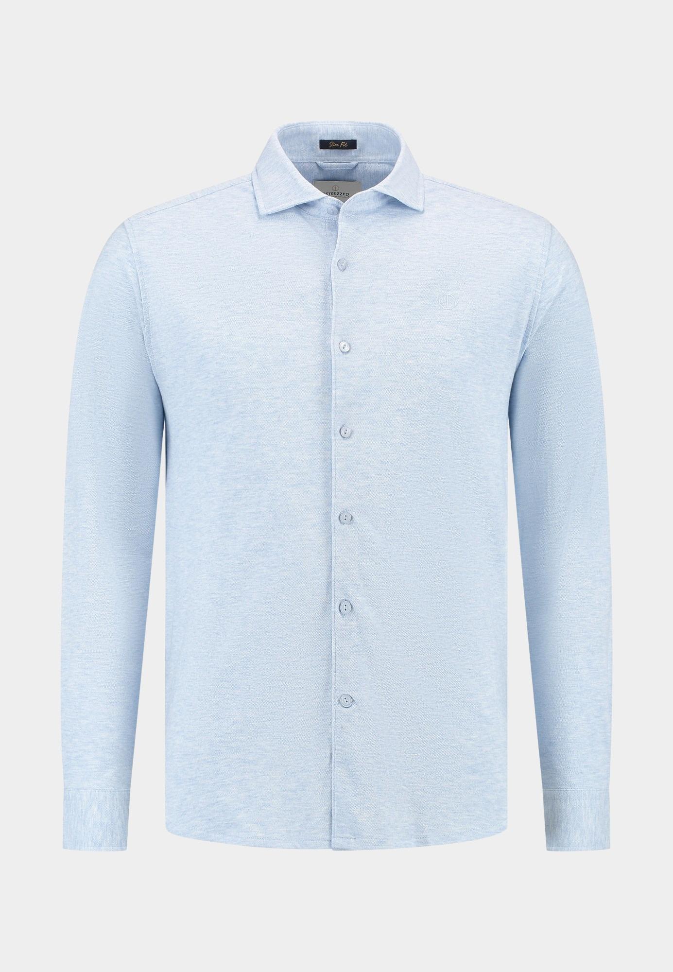 Dstrezzed Casual hemd lange mouw Blauw Kirk Shirt 303714-SS25/646