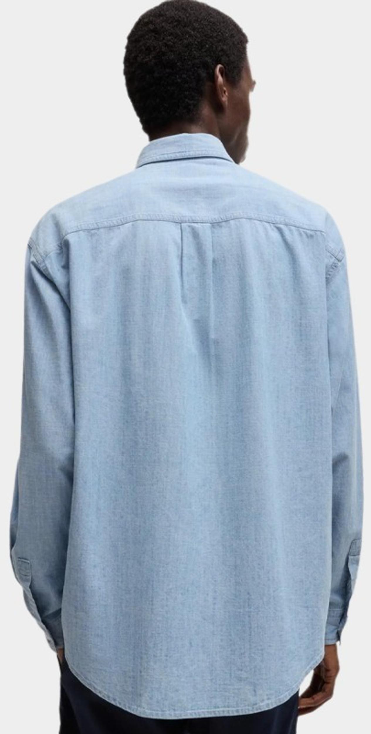 HUGO Men Casual hemd korte mouw Blauw Erillo 10270735 01 50539312/450