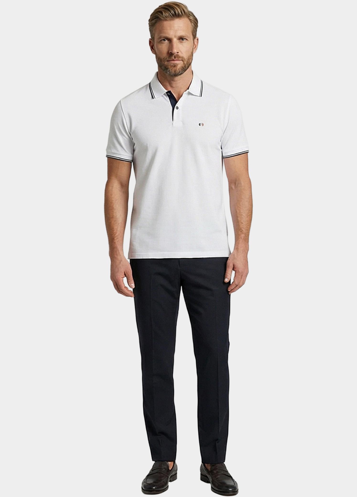 Giordano Polo heren Wit Nico Signature Polo SS Two-Pl 616587/10