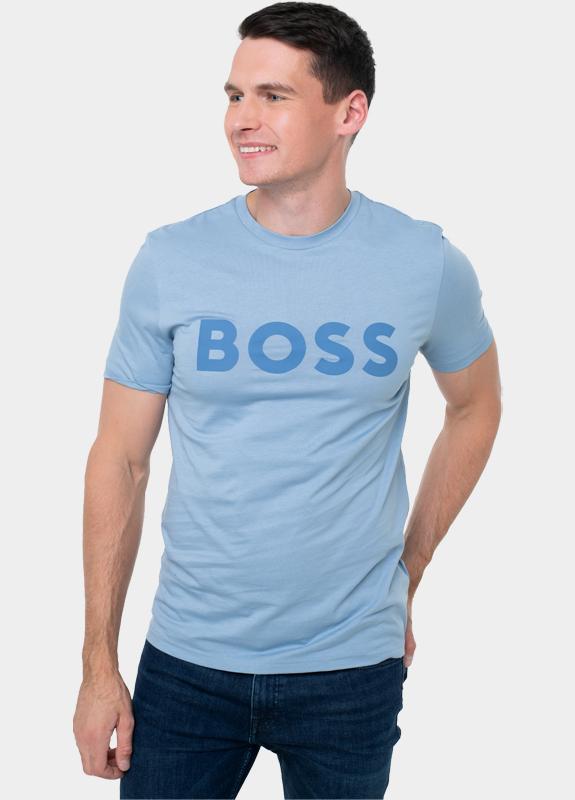 BOSS Orange Polo korte mouw Blauw Thinking 1 10246016 01 50481923/451