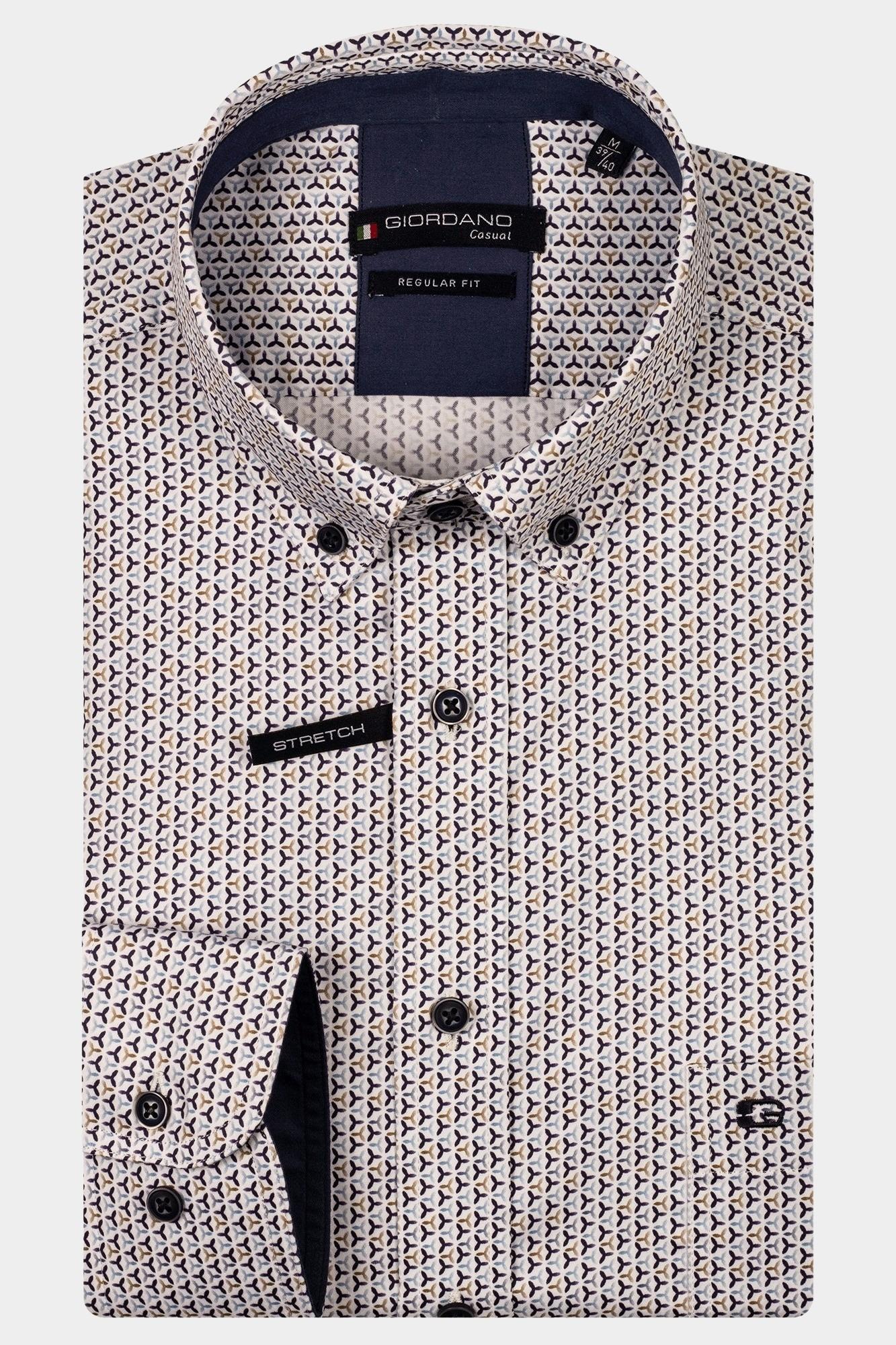 Giordano Casual hemd lange mouw Blauw Ivy Long sleeve button down s 517019/60