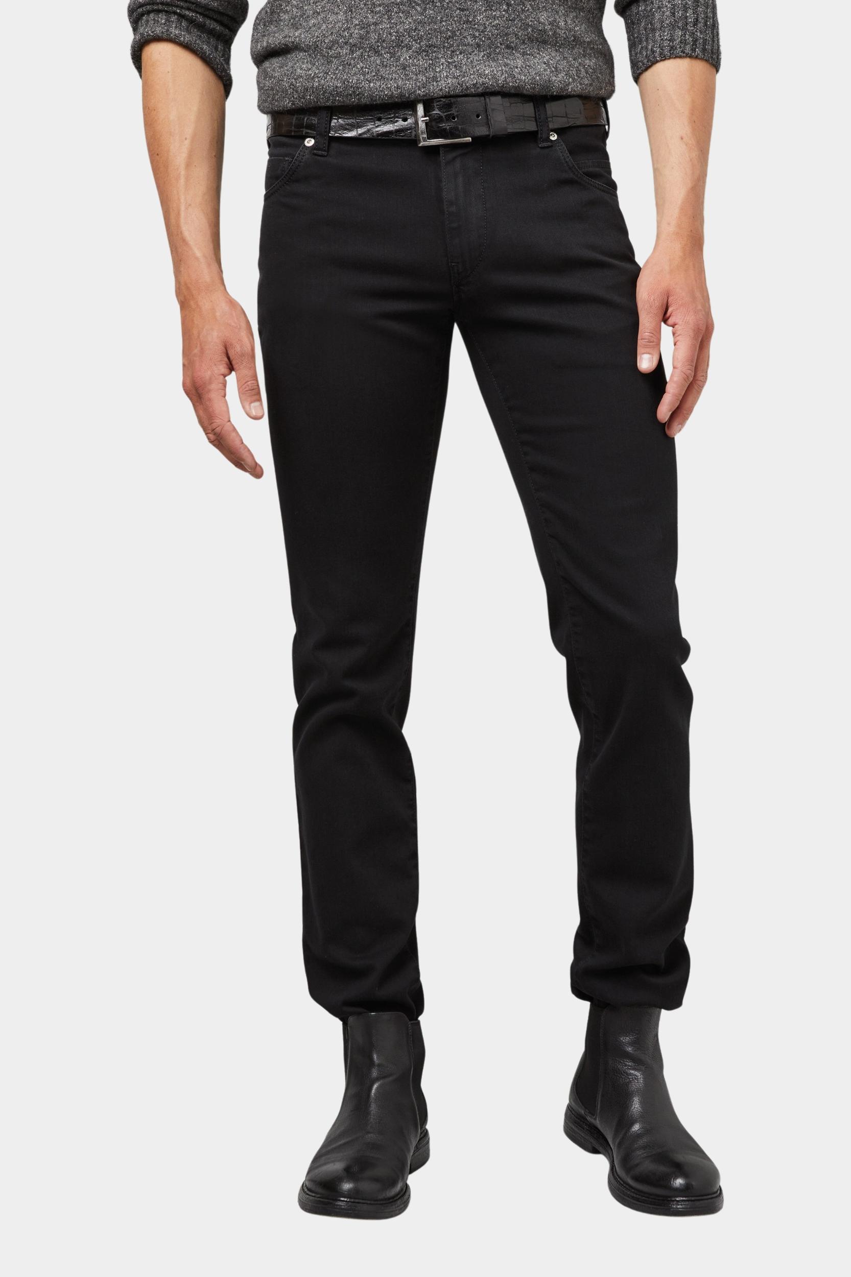 Meyer Flatfront Jeans Zwart Slim Art.9-6206 3619620600/09