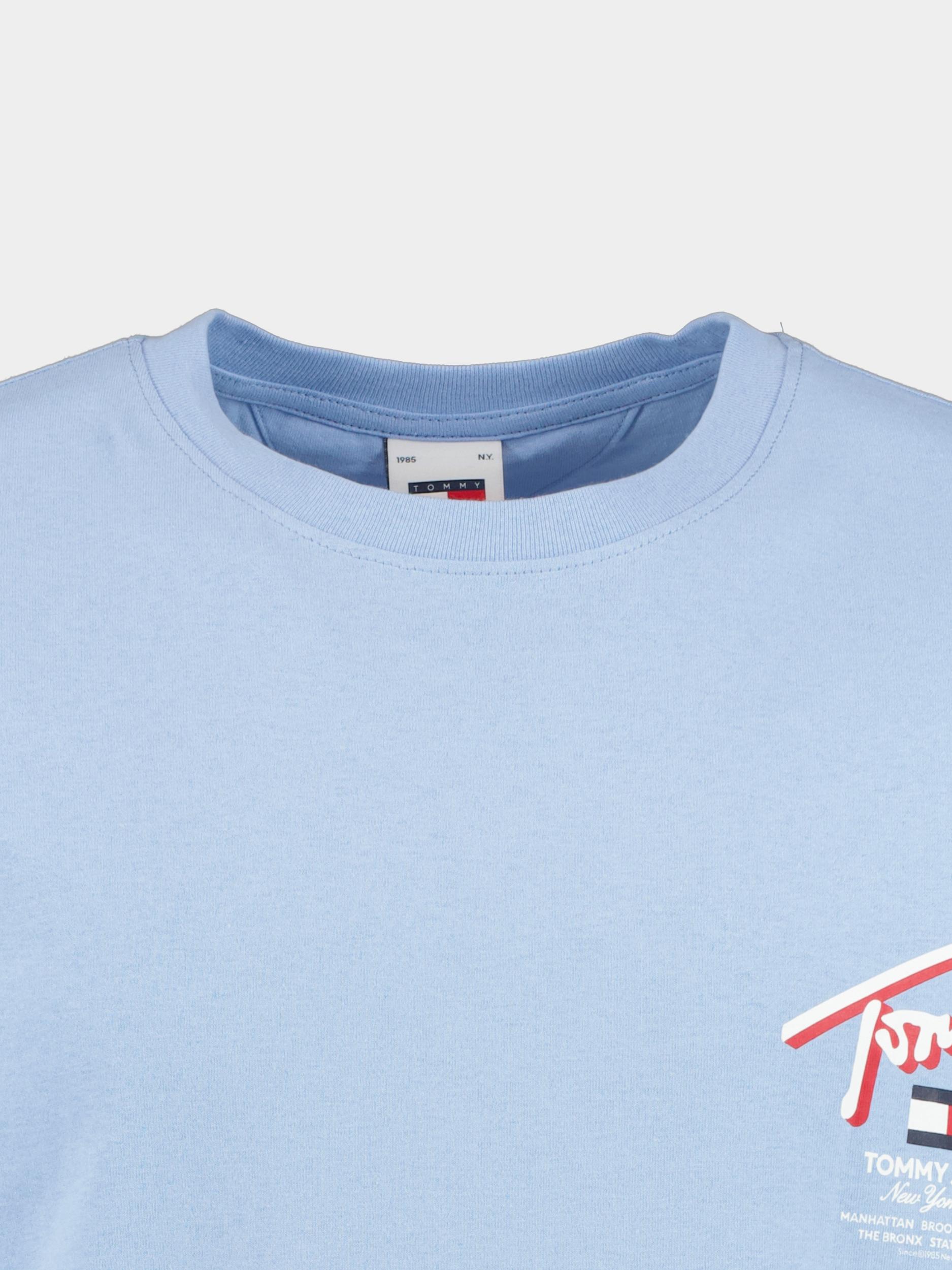 Tommy Jeans T-shirt korte mouw Blauw Reg 3D Street Si DM0DM18574/C3S